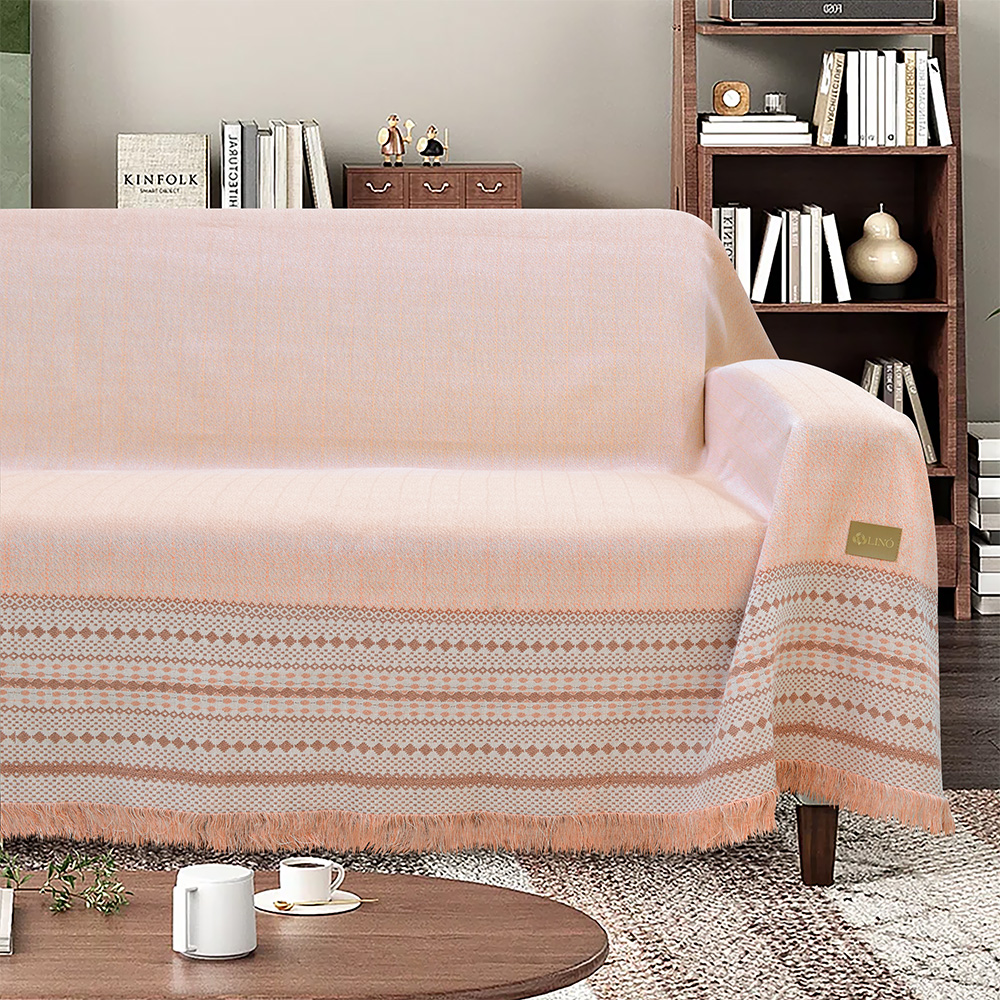 3000004033.jpg LINO ΡΙΧΤΑΡΙ BOHHO SALMON 180X300 80% Βαμβάκι 20% Πολυέστερ - Image 1