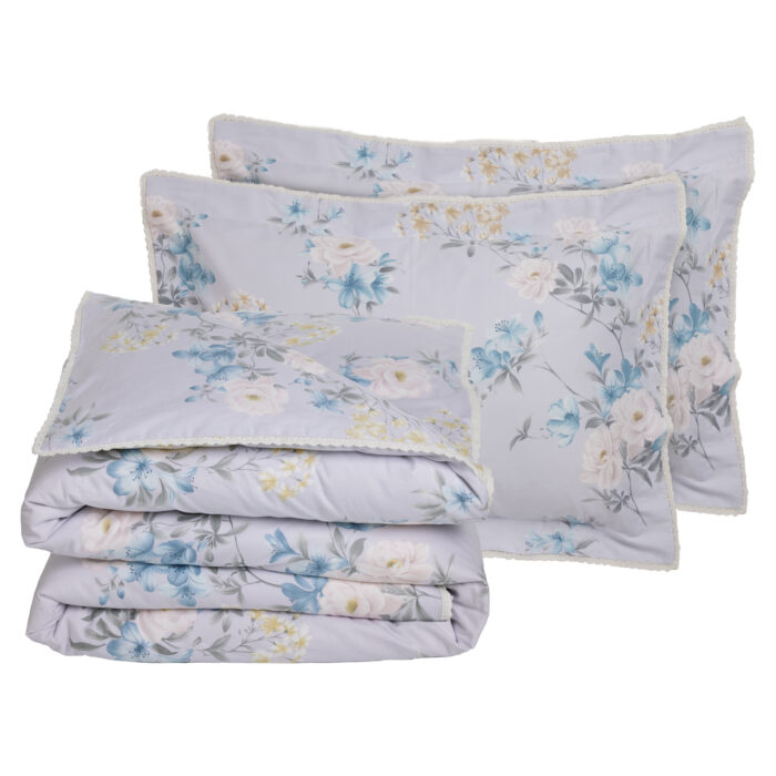 DAS HOME ΠΑΠΛΩΜΑ ΥΠΕΡΔΙΠΛΟ PRESTIGE 1710 GREY, LILAC DAS HOME - Image 2