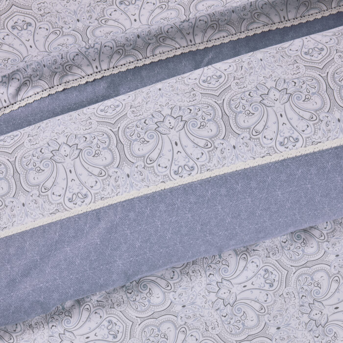 DAS HOME ΚΟΥΒΕΡΛΙ KING PRESTIGE 1693 BLUE, GREY DAS HOME - Image 2
