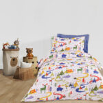 DAS KIDS ΚΟΥΒΕΡΛΙ ΜΟΝΟ 4927 BLUE, GREEN, WHITE DAS HOME