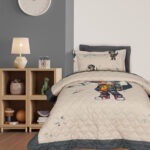 DAS KIDS ΚΟΥΒΕΡΛΙ ΜΟΝΟ 4939 BEIGE, GREY DAS HOME