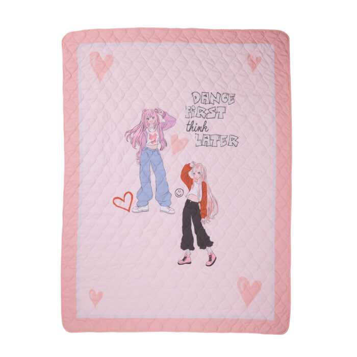 DAS KIDS ΚΟΥΒΕΡΛΙ ΜΟΝΟ 4940 GREY, PINK DAS HOME - Image 2