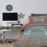 DAS KIDS ΚΟΥΒΕΡΛΙ ΜΟΝΟ 4941 GREY, ORANGE DAS HOME