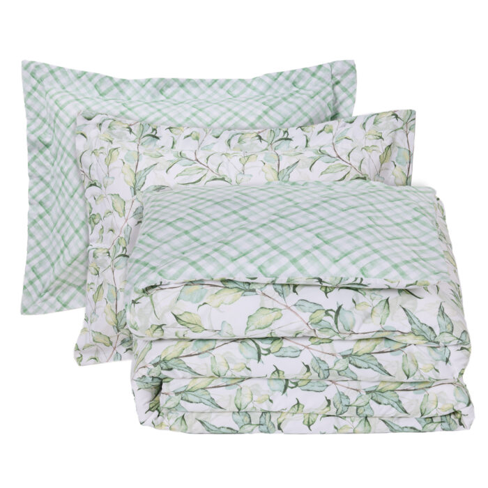 DAS HOME ΚΟΥΒΕΡΛΙ ΥΠΕΡΔΙΠΛΟ DAILY 3173 GREEN, WHITE DAS HOME - Image 3