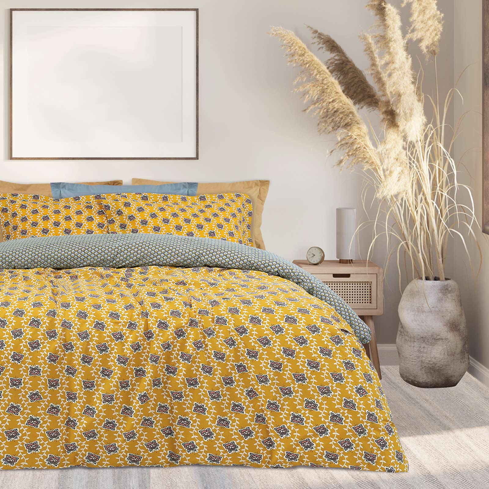 402080205402.jpg DAS HOME ΚΟΥΒΕΡΛΙ ΥΠΕΡΔΙΠΛΟ CASUAL 5402 ΓΑΛΑΖΙΟ, ΩΧΡΑ DAS HOME - Image 1