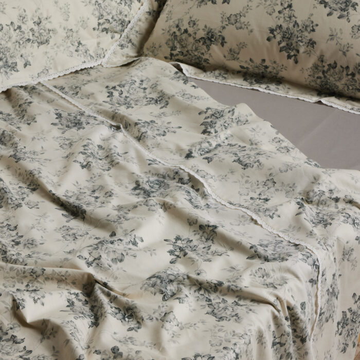 DAS HOME ΠΑΠΛΩΜΑΤΟΘΗΚΗ ΣΕΤ ΥΠΕΡΔΙΠΛΗ PRESTIGE 1712 GREY, IVORY DAS HOME - Image 2
