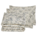 DAS HOME ΠΑΠΛΩΜΑΤΟΘΗΚΗ ΣΕΤ ΥΠΕΡΔΙΠΛΗ PRESTIGE 1712 GREY, IVORY DAS HOME - Image 3