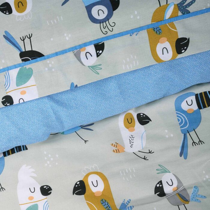 DAS KIDS ΣΕΤ ΠΑΠΛΩΜΑΤΟΘΗΚΗ ΜΟΝΗ 4914 BLUE, GREY, MINT DAS HOME - Image 2