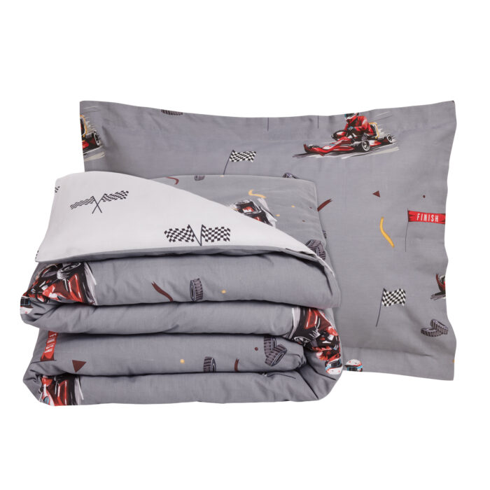DAS KIDS ΣΕΤ ΠΑΠΛΩΜΑΤΟΘΗΚΗ ΜΟΝΗ 4976 GREY DAS HOME - Image 3