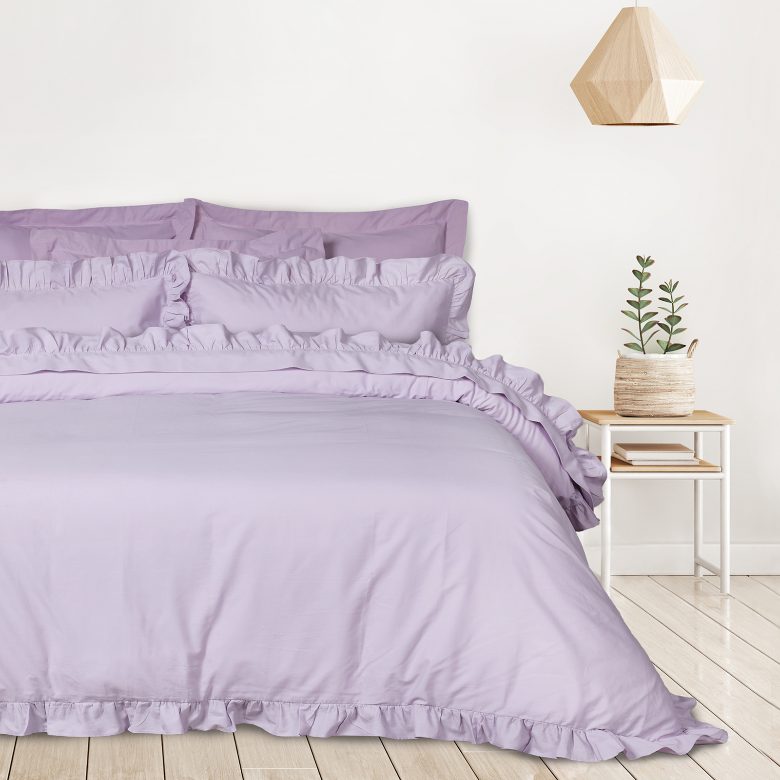 406009203167.jpg DAS HOME ΣΕΤ ΠΑΠΛΩΜΑΤΟΘΗΚΗ ΥΠΕΡΔΙΠΛΗ DAILY 3167 LILAC DAS HOME - Image 1