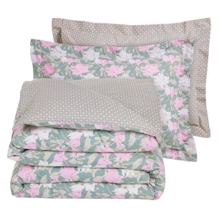 DAS HOME ΣΕΤ ΠΑΠΛΩΜΑΤΟΘΗΚΗ ΥΠΕΡΔΙΠΛΗ DAILY 3175 GREEN, PINK DAS HOME - Image 3