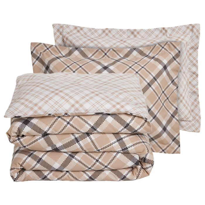 DAS HOME ΣΕΤ ΠΑΠΛΩΜΑΤΟΘΗΚΗ ΥΠΕΡΔΙΠΛΗ CASUAL 5435 BEIGE, BLACK DAS HOME - Image 3
