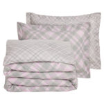 DAS HOME ΣΕΤ ΠΑΠΛΩΜΑΤΟΘΗΚΗ ΥΠΕΡΔΙΠΛΗ CASUAL 5436 MINT, PINK DAS HOME - Image 3
