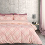 DAS HOME ΣΕΤ ΠΑΠΛΩΜΑΤΟΘΗΚΗ ΥΠΕΡΔΙΠΛΗ HAPPY FLANNEL 9638 ECRU, NUDE DAS HOME