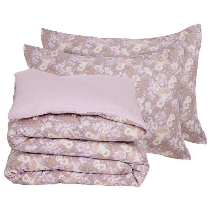 DAS HOME ΣΕΤ ΠΑΠΛΩΜΑΤΟΘΗΚΗ ΥΠΕΡΔΙΠΛΗ HAPPY FLANNEL 9682 GREY, LILAC DAS HOME - Image 3