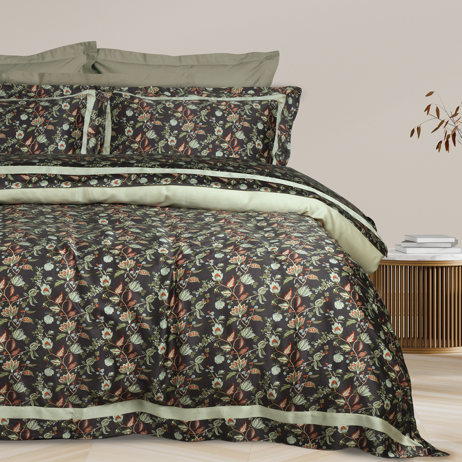 406110201706.jpg DAS HOME ΠΑΠΛΩΜΑΤΟΘΗΚΗ ΣΕΤ ΥΠΕΡΔΙΠΛΗ EXECUTIVE 1706 GREEN, GREY DAS HOME - Image 1