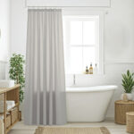 DAS HOME ΚΟΥΡΤΙΝΑ ΜΠΑΝΙΟΥ 200X180 0805 GREY DAS HOME