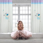 DAS BABY 6463 ΚΟΥΡΤΙΝΑ-ΚΡΙΚΟΥΣ 140Χ260 ΚΡΕΜ, ΡΟΖ DAS HOME