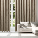 DAS HOME ΚΟΥΡΤΙΝΑ ΜΕ ΚΡΙΚΟΥΣ 140Χ270 2227 ΜΠΕΖ DAS HOME