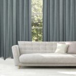 DAS HOME ΚΟΥΡΤΙΝΑ ΜΕ ΚΡΙΚΟΥΣ 140Χ270 2245 ΓΚΡΙ ΣΚΟΥΡΟ DAS HOME