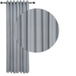 DAS HOME ΚΟΥΡΤΙΝΑ ΜΕ ΚΡΙΚΟΥΣ 140Χ270 2256 ΓΚΡΙ ΣΚΟΥΡΟ DAS HOME - Image 2