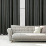 DAS HOME ΚΟΥΡΤΙΝΑ ΜΕ ΚΡΙΚΟΥΣ 140Χ270 2261 ΓΚΡΙ ΣΚΟΥΡΟ DAS HOME