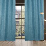 DAS HOME 2132 ΚΟΥΡΤΙΝΑ 140Χ280 ΜΕ ΤΡΟΥΚΣ ΜΠΛΕ DAS HOME