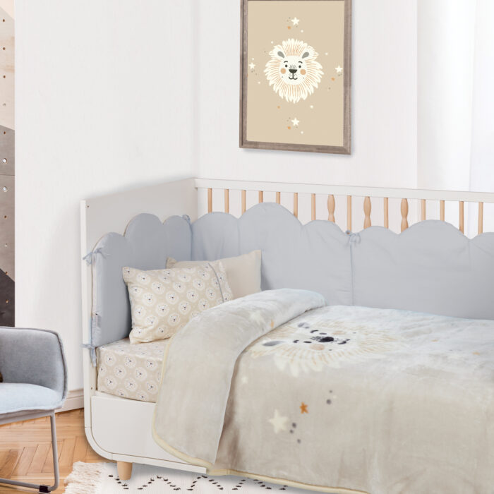 DAS BABY ΚΟΥΒΕΡΤΑ VELOUR ΚΟΥΝΙΑΣ RELAX 4979 TAUPE DAS HOME - Image 2