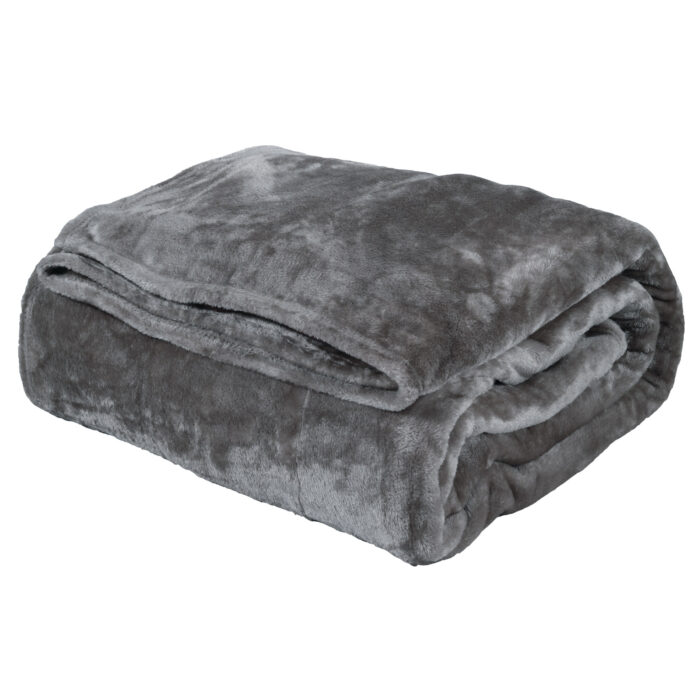 DAS HOME ΚΟΥΒΕΡΤΑ VELOUR MONH 1343 DARK GREY DAS HOME - Image 2
