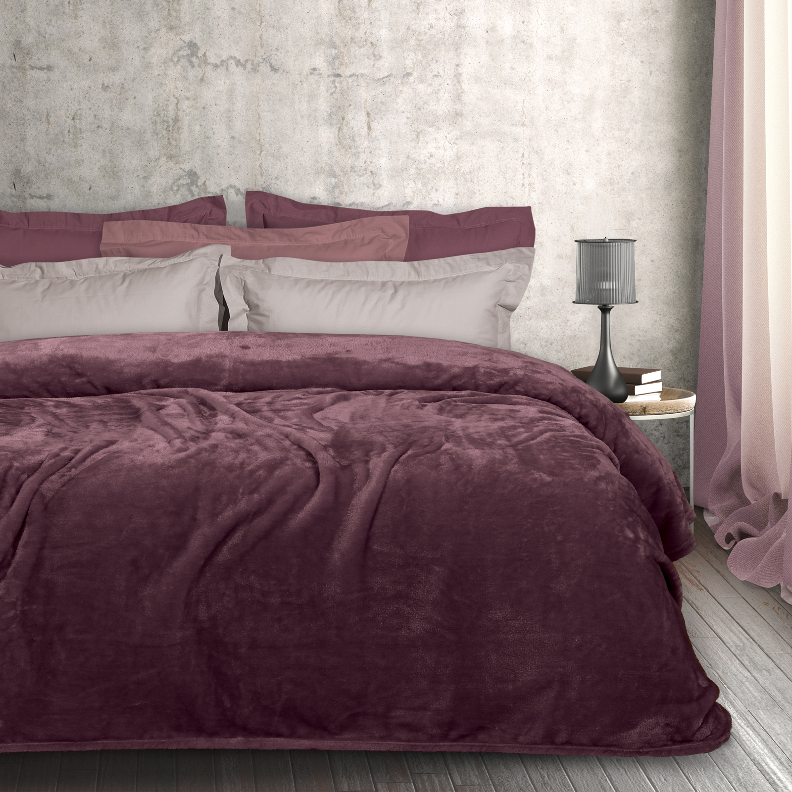420577711347.jpg DAS HOME ΚΟΥΒΕΡΤΑ VELOUR MONH 1347 ΡΟΔΙ DAS HOME - Image 1