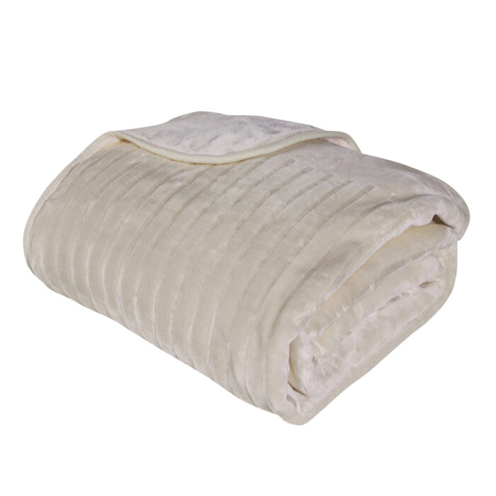 DAS HOME ΚΟΥΒΕΡΤΑ VELOUR MONH 1351 BEIGE DAS HOME - Image 2