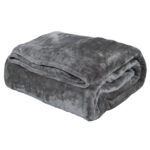 DAS HOME ΚΟΥΒΕΡΤΑ VELOUR ΥΠΕΡΔΙΠΛΗ 1343 DARK GREY DAS HOME - Image 2