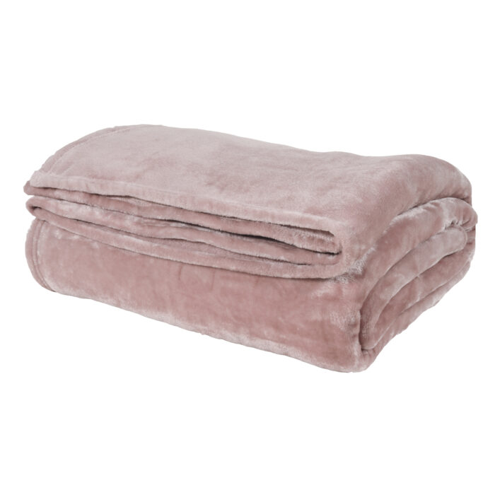 DAS HOME ΚΟΥΒΕΡΤΑ VELOUR ΥΠΕΡΔΙΠΛΗ 1346 PINK DAS HOME - Image 2