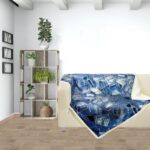 DAS HOME ΚΟΥΒΕΡΤΑ FLEECE PRINT ΣΧ.370 130X160 ΜΠΛΕ DAS HOME - Image 2
