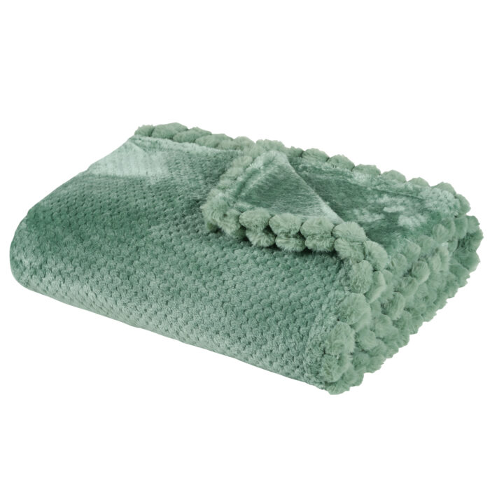 DAS HOME ΚΟΥΒΕΡΤΑ FLEECE 130Χ170 1184 DARK MINT DAS HOME - Image 2