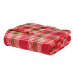 DAS HOME ΚΟΥΒΕΡΤΑ FLEECE 130Χ170 1361 GREEN, RED DAS HOME - Image 2