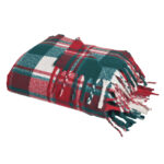 DAS HOME ΚΟΥΒΕΡΤΑ ΚΑΝΑΠΕ FAUX MOHAIR 1378 GRΕΕN, RED DAS HOME - Image 2