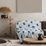 DAS HOME ΚΟΥΒΕΡΤΑ ΚΑΝΑΠΕ JACQUARD FLEECE 1380 LIGHT BLUE DAS HOME