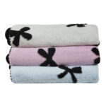 DAS HOME ΚΟΥΒΕΡΤΑ ΚΑΝΑΠΕ JACQUARD FLEECE 1380 LIGHT BLUE DAS HOME - Image 3