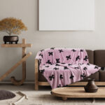 DAS HOME ΚΟΥΒΕΡΤΑ ΚΑΝΑΠΕ JACQUARD FLEECE 1381 LILAC DAS HOME