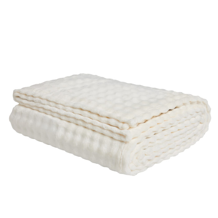 DAS HOME ΚΟΥΒΕΡΤΑ BUBBLE FLEECE 160Χ220 1369 IVORY DAS HOME - Image 3