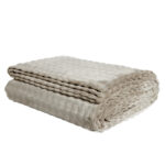 DAS HOME ΚΟΥΒΕΡΤΑ BUBBLE FLEECE 160Χ220 1370 TAUPE DAS HOME - Image 3