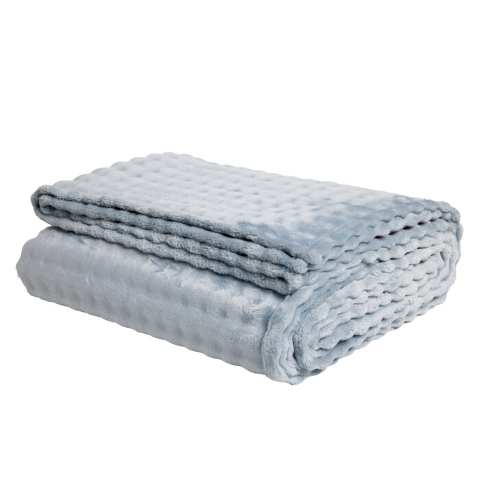 DAS HOME ΚΟΥΒΕΡΤΑ BUBBLE FLEECE 160Χ220 1371 LIGHT BLUE DAS HOME - Image 3