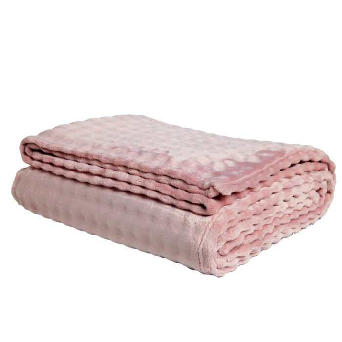 DAS HOME ΚΟΥΒΕΡΤΑ BUBBLE FLEECE 160Χ220 1372 DUSTY LILAC DAS HOME - Image 3