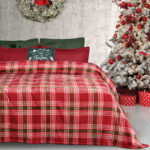 DAS HOME ΚΟΥΒΕΡΤΑ FLEECE 220Χ240 1361 GREEN, RED DAS HOME