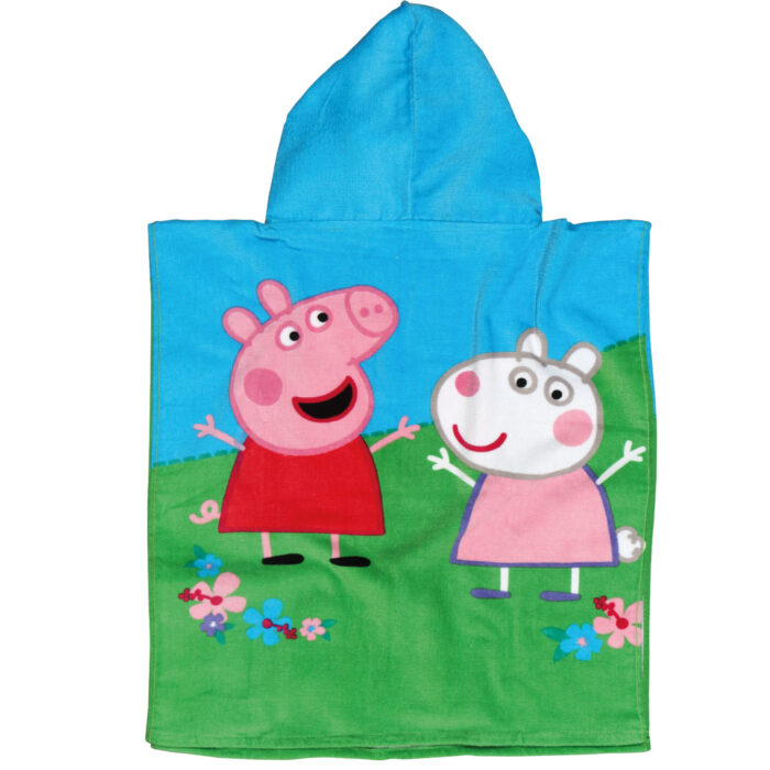 ΠΟΝΤΣΟ ΘΑΛΑΣΣΗΣ 50Χ115 PEPPA PIG 5869 ΓΑΛΑΖΙΟ, ΠΡΑΣΙΝΟ, ΡΟΖ DAS HOME - Image 2