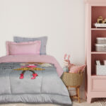 DAS KIDS ΚΟΥΒΕΡΤΟΠΑΠΛΩΜΑ 160Χ220 4971 GREY, PINK DAS HOME