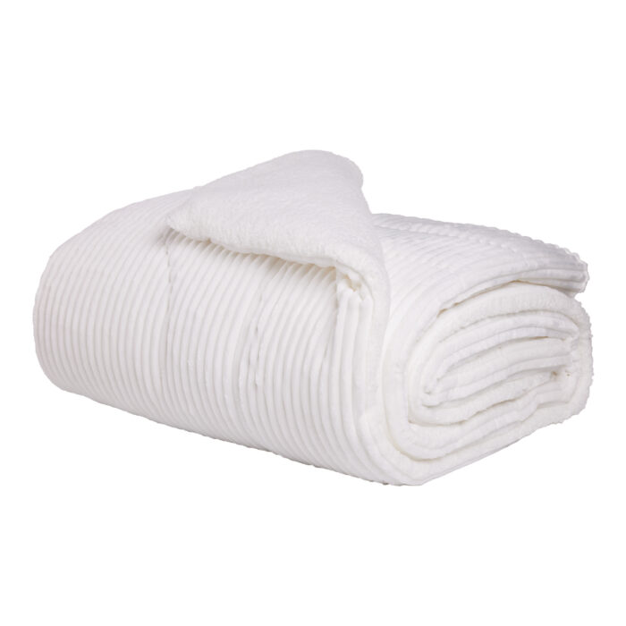 DAS HOME ΚΟΥΒΕΡΤΟΠΑΠΛΩΜΑ SHERPA ΥΠΕΡΔΙΠΛΟ 1364 WHITE DAS HOME - Image 3