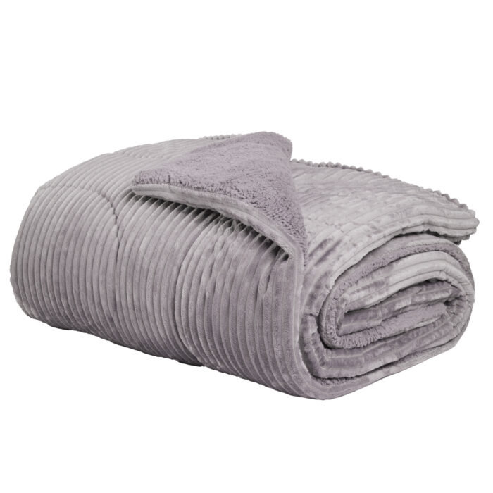 DAS HOME ΚΟΥΒΕΡΤΟΠΑΠΛΩΜΑ SHERPA ΥΠΕΡΔΙΠΛΟ 1365 GREY DAS HOME - Image 3