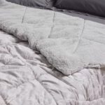 DAS HOME VELVET ΚΟΥΒΕΡΤΟΠΑΠΛΩΜΑ SHERPA ΥΠΕΡΔΙΠΛΟ 1376 GREY DAS HOME - Image 2